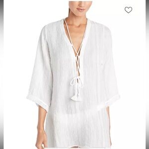 Robin Piccone White Swim Coverup Tunic Size Medium